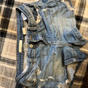Women's Blue Distressed Jeans